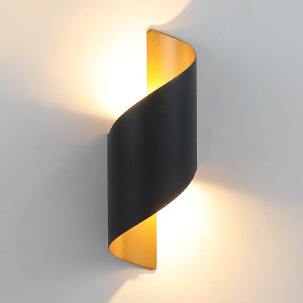 [Open-Box] Unique Spiral Design LED Waterproof Two-way Luminous Wall Light for Aisle Balcony