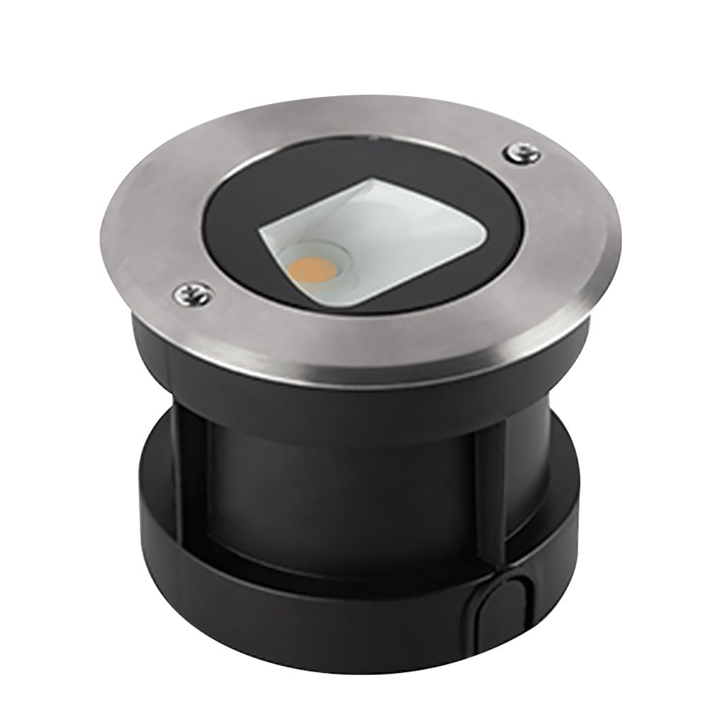 Recessed Deck Step Lights Modern Black LED Metal Light