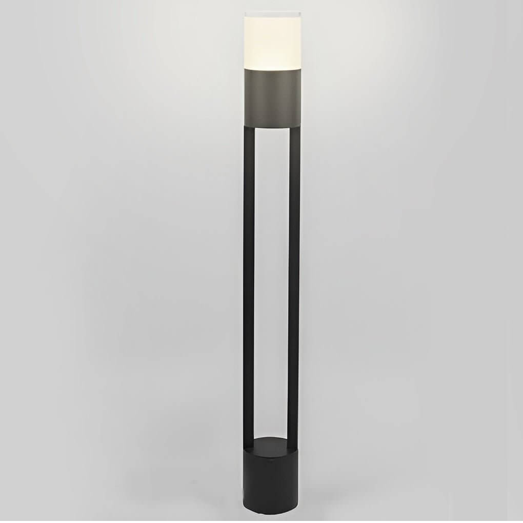 Round Minimalist Outdoor Post Lights Waterproof LED Pole Light Outdoor Lights