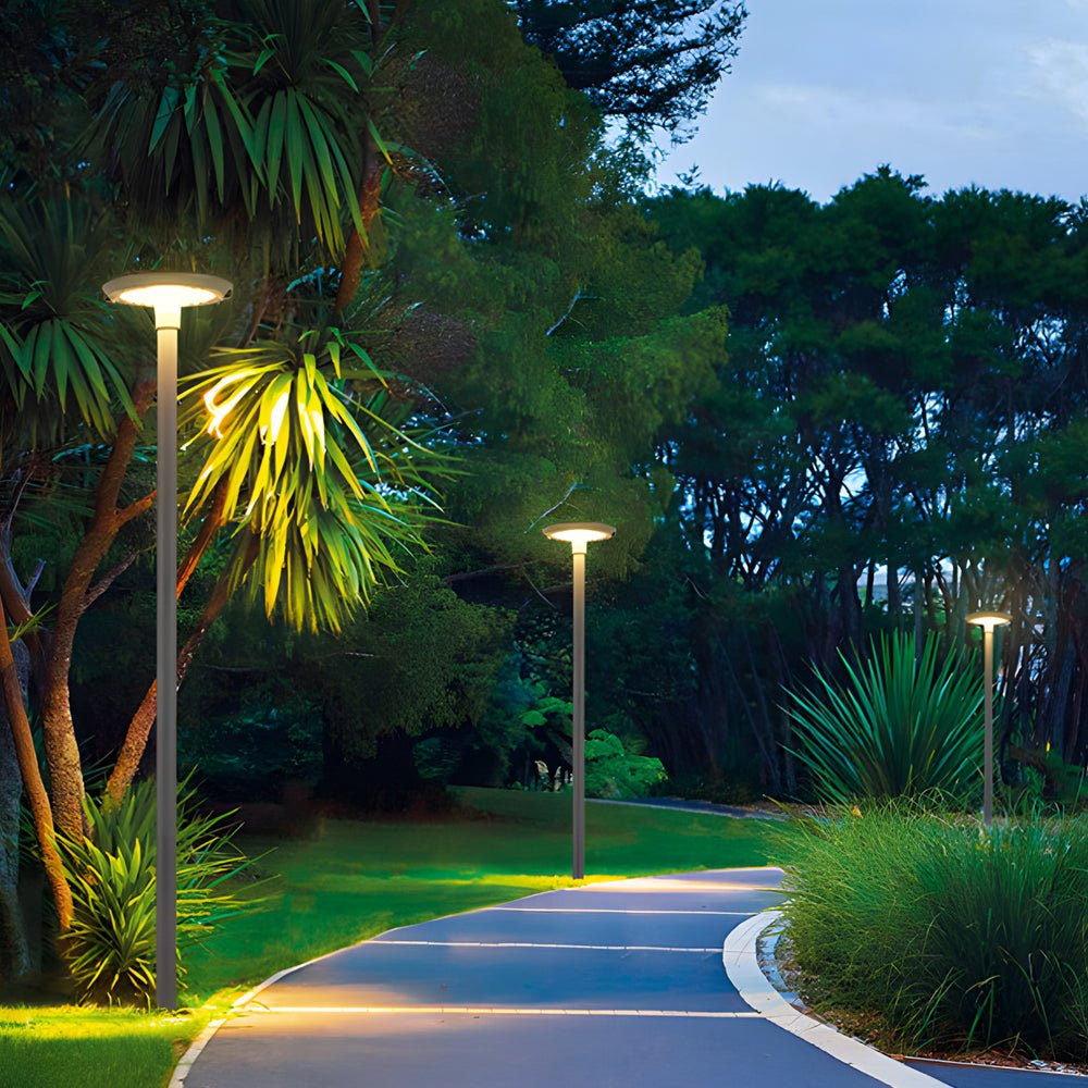 Solar UFO Street Light Modern Circular Dual Motion Sensor LED Lamp