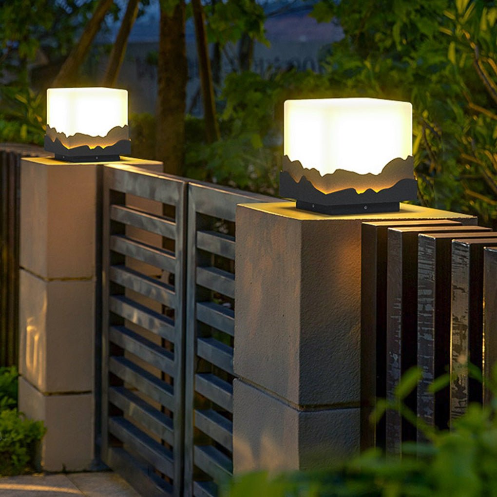 Square Landscape Light LED Mountain Peak Decorative Light