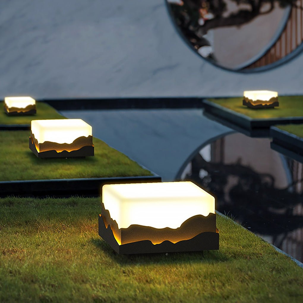 Square Landscape Light LED Mountain Peak Decorative Light
