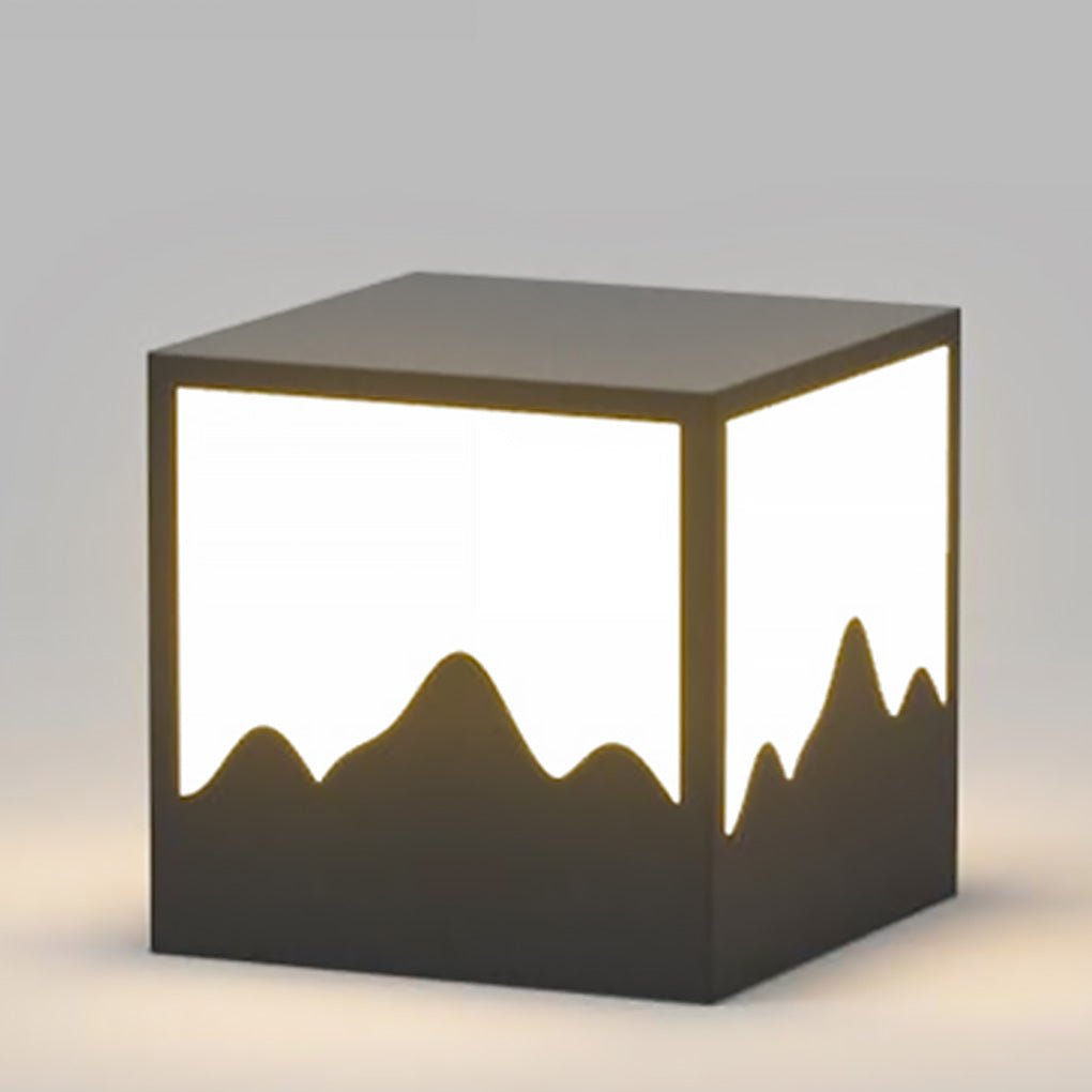 Square Outdoor Lights Simple Geometry Waterproof LED Light