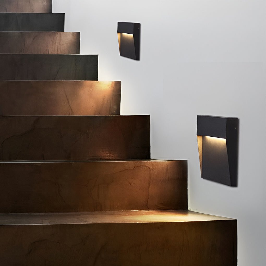 Square Stair Lights Minimalist Waterproof Outdoor Light