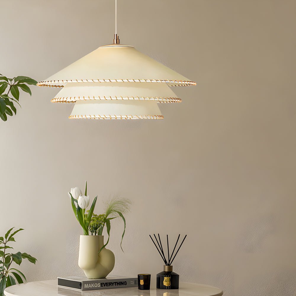 Tiered Pendant Light Multi-layer Parchment Paper Lamp