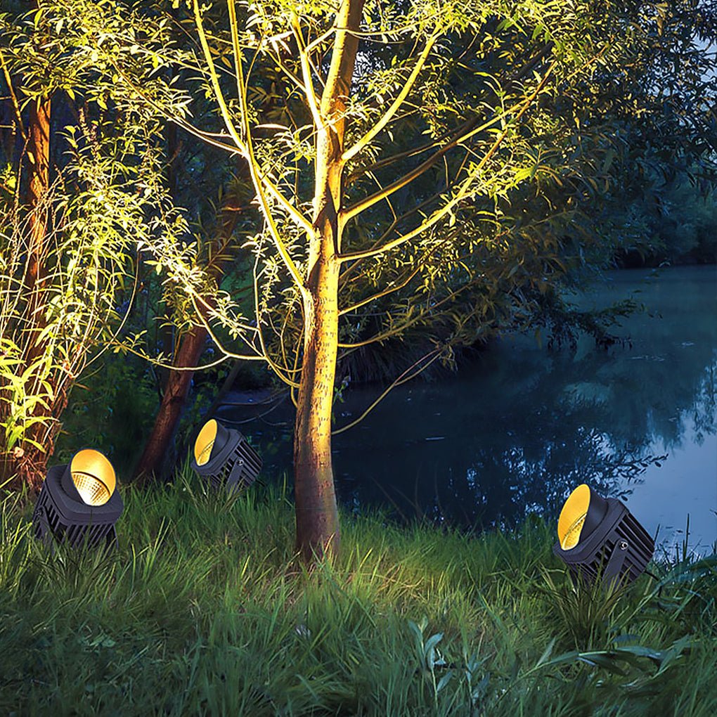 Tree Spotlight Modern Gray Outdoor Landscape Light
