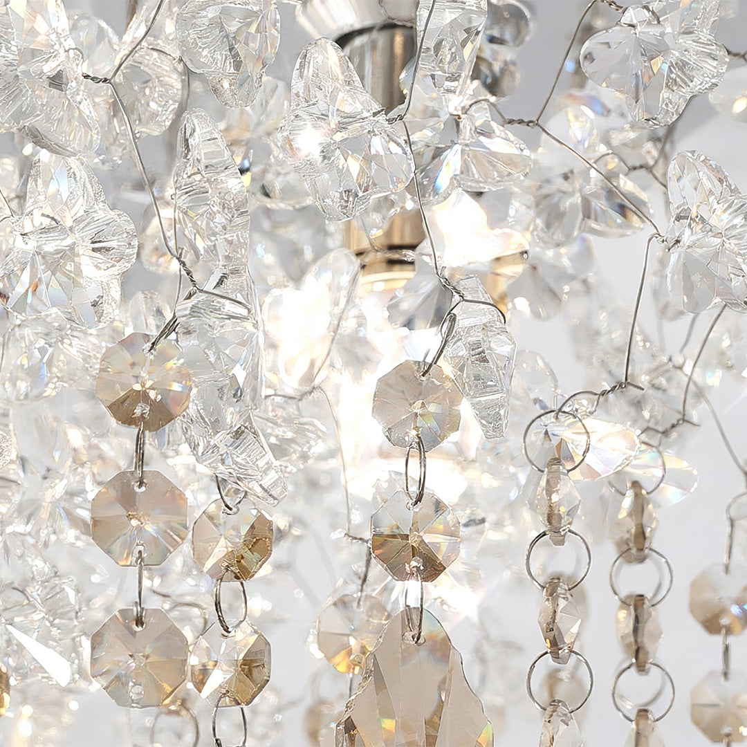 Unique Crystal Chandeliers French LED Creative Ceiling Light