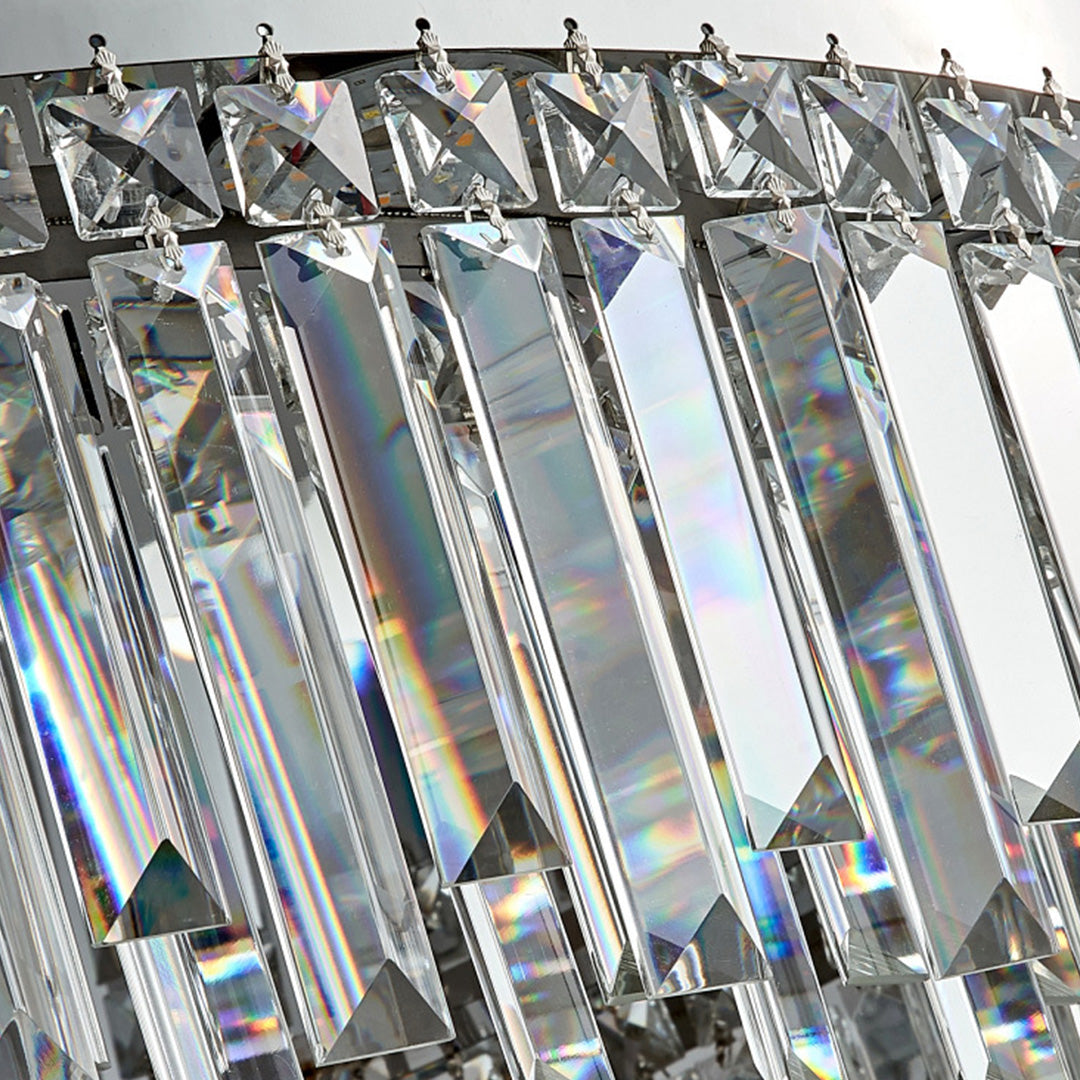 Crystal Flush Mount Ceiling Light Minimalist Round Ceiling Light