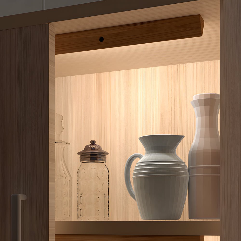 Magnetic Motion Sensor Light Wooden Rectangle Light