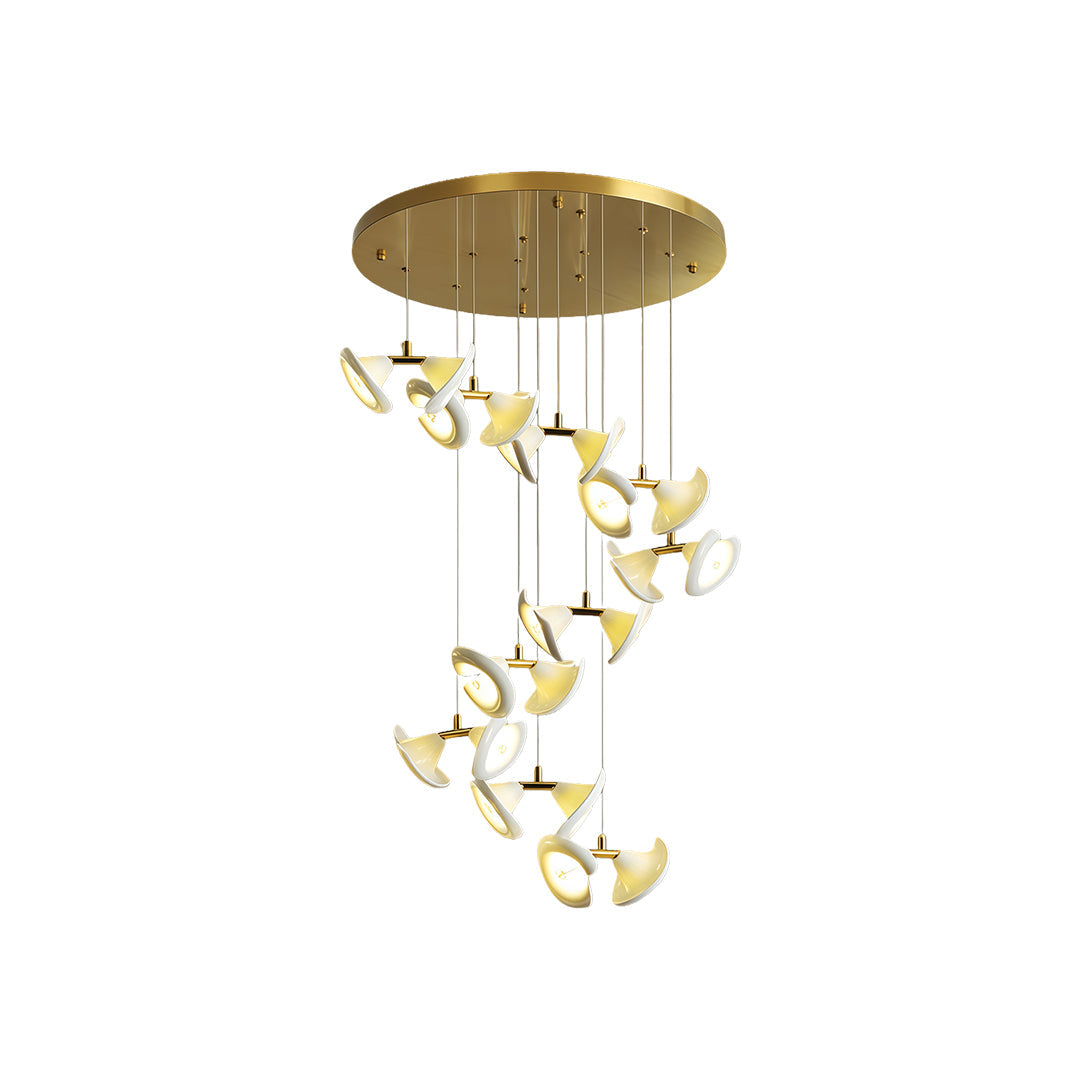 Ceramic Chandeliers Luxury Tulip Flower Ceiling Light