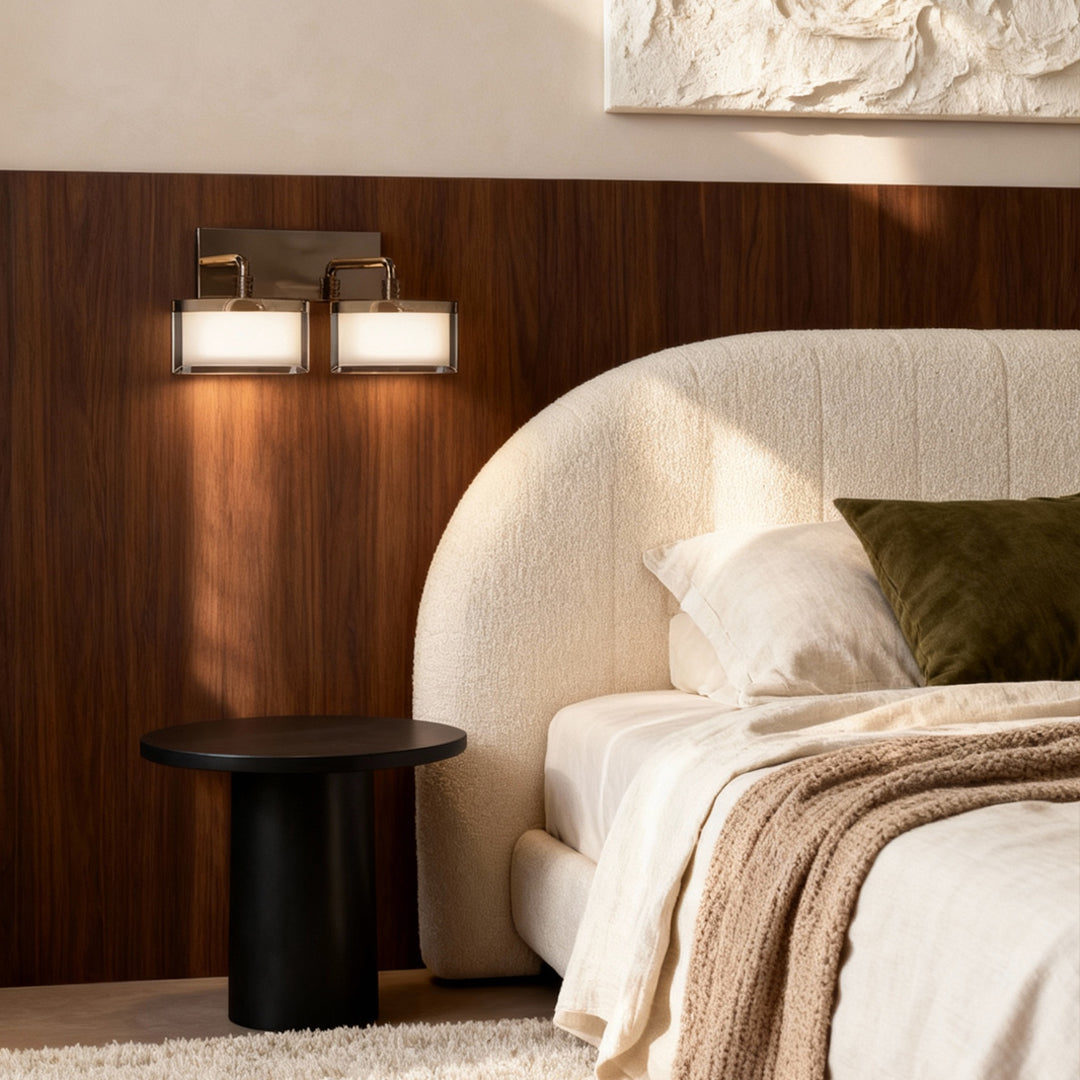 Metal Wall Art with LED Lights Modern Creative Reading Lamp