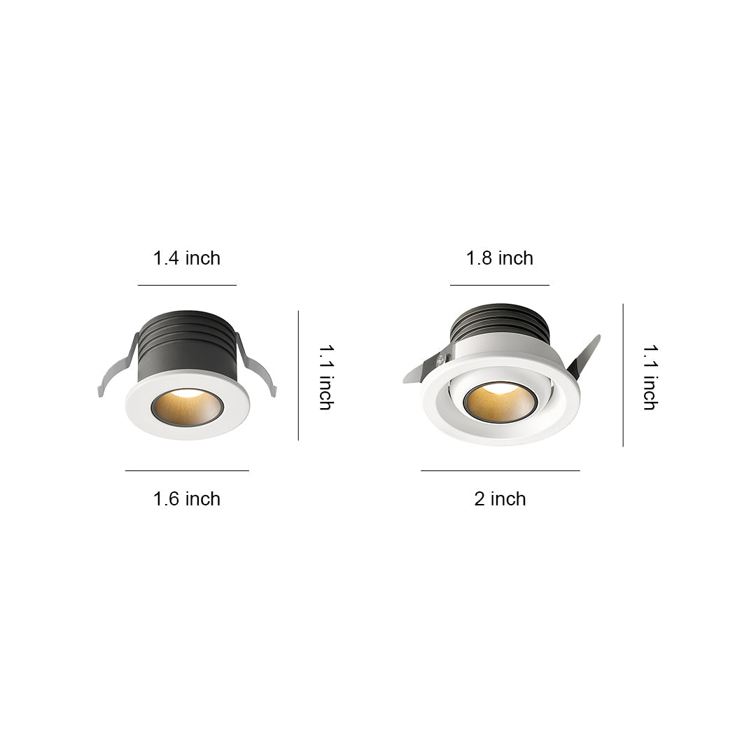 Mini LED Spotlights Deep Recessed Anti-Glare Miniature Open-Hole Light