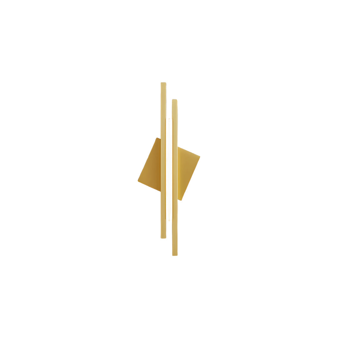 Linear Wall Light Geometric Diamond Accent Sculptural Wall Sconce