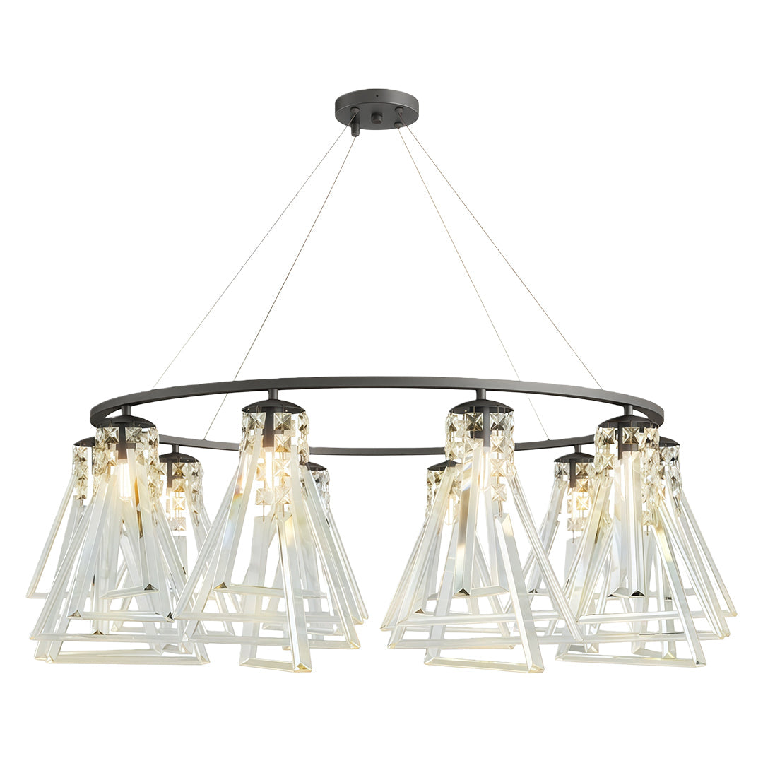 Contemporary Crystal Chandelier Minimalist Ceiling Light