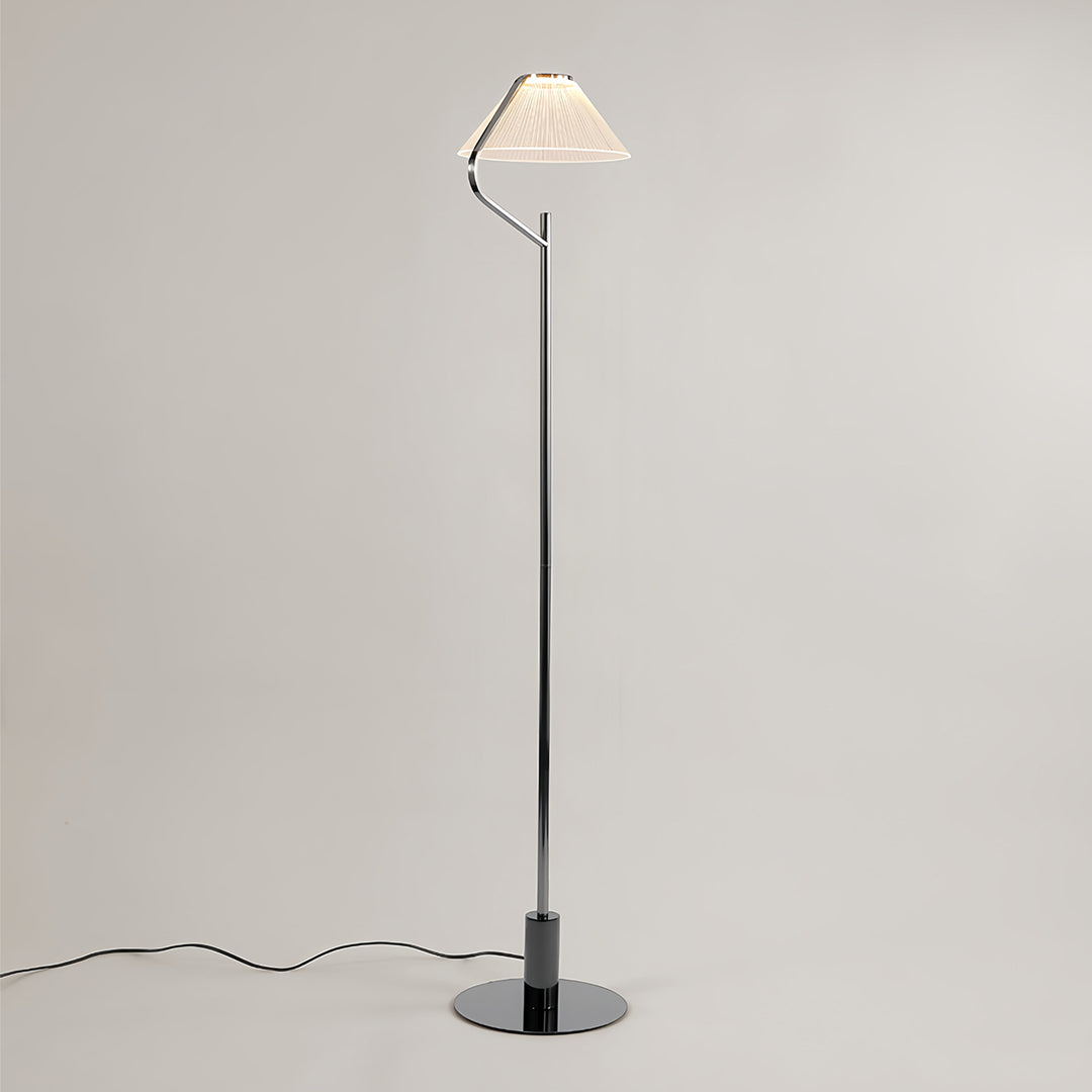 Floor Metal Lamp Elegant Chrome Acrylic Luxury LED Standing Lamp