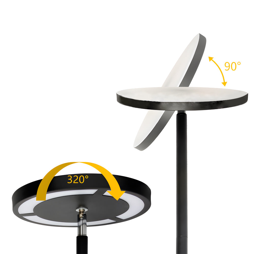 Minimalist Floor Light Black Adjustable Metal Lamp