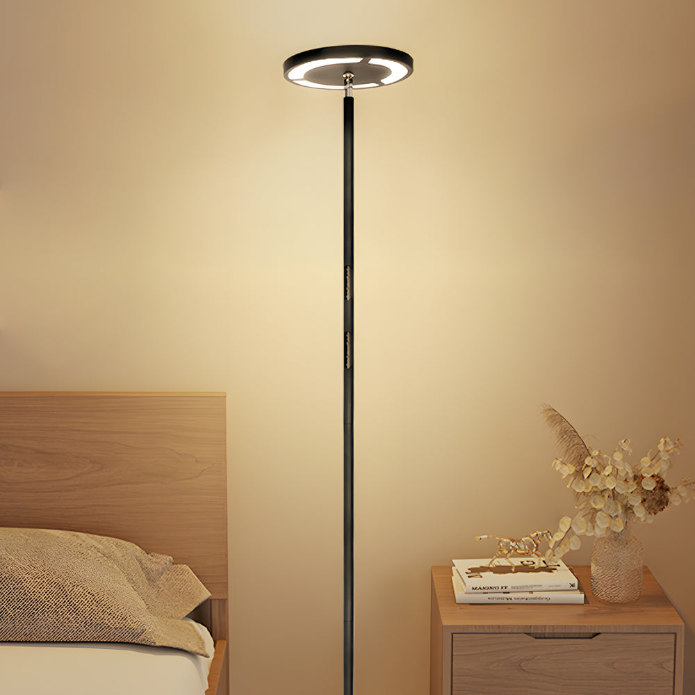 Minimalist Floor Light Black Adjustable Metal Lamp