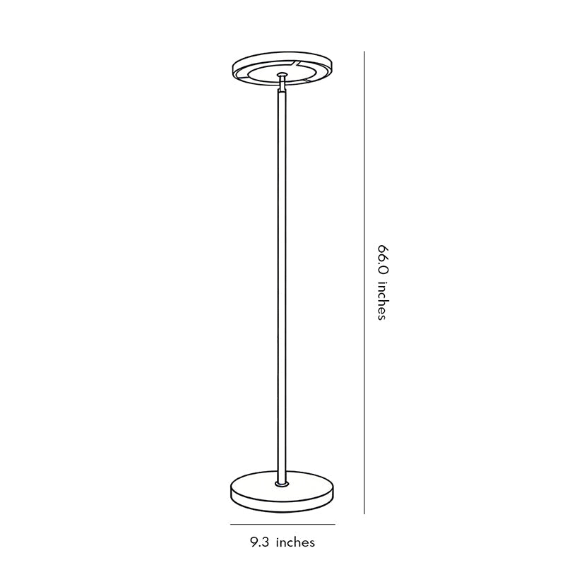 Minimalist Floor Light Black Adjustable Metal Lamp