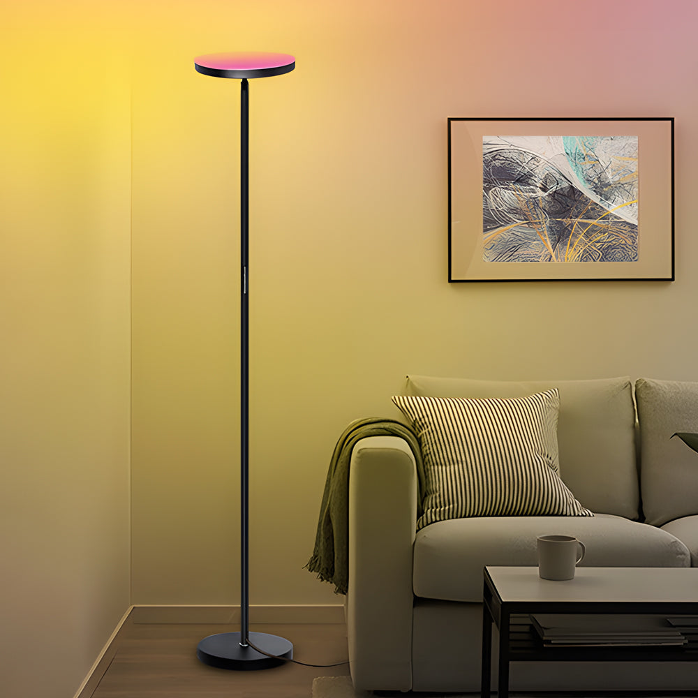 Minimalist Floor Light Black Adjustable Metal Lamp