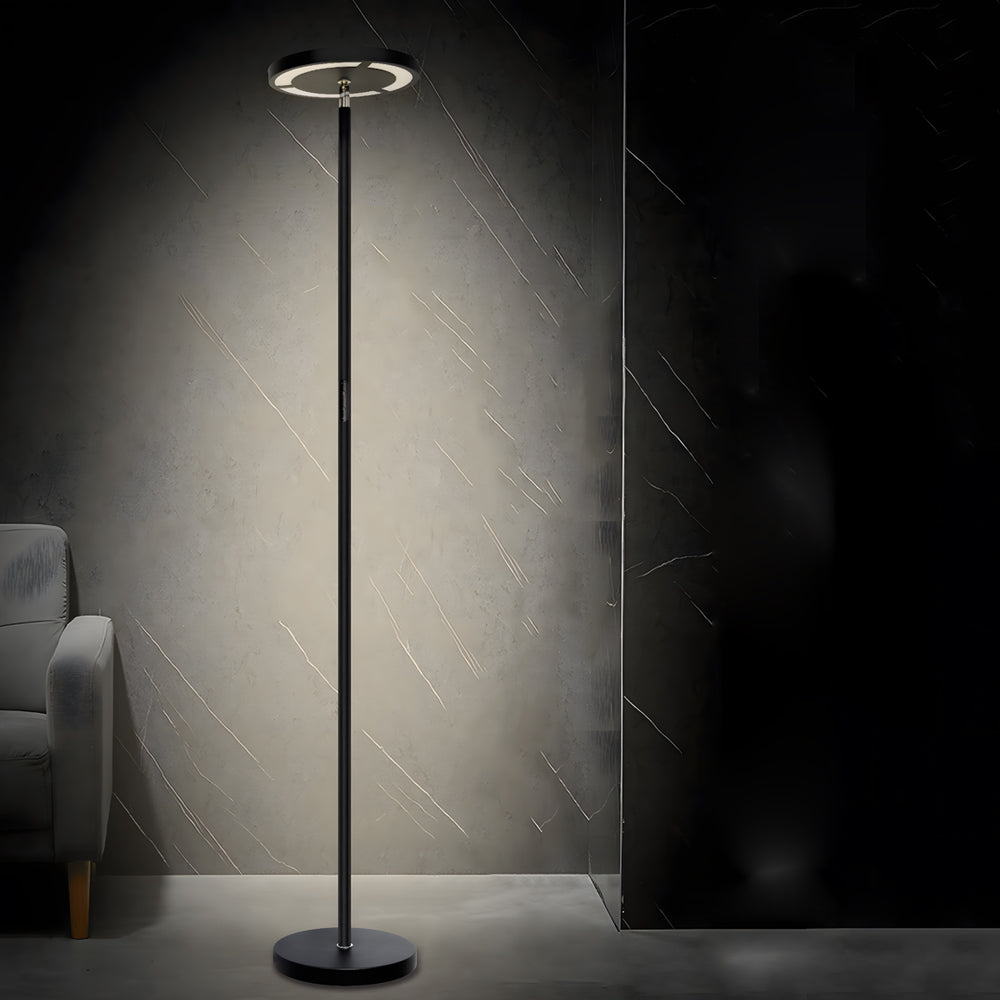 Minimalist Floor Light Black Adjustable Metal Lamp