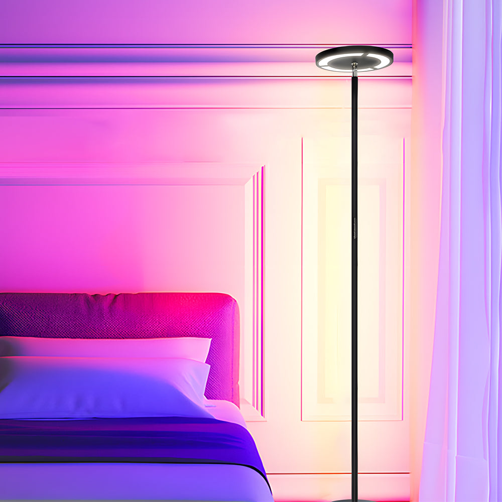 Minimalist Floor Light Black Adjustable Metal Lamp