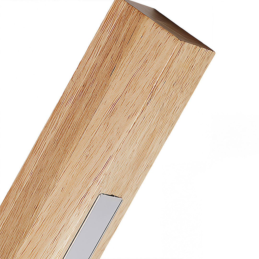 Japanese Wall Light for Bedside Aluminum Wood LED Lamp