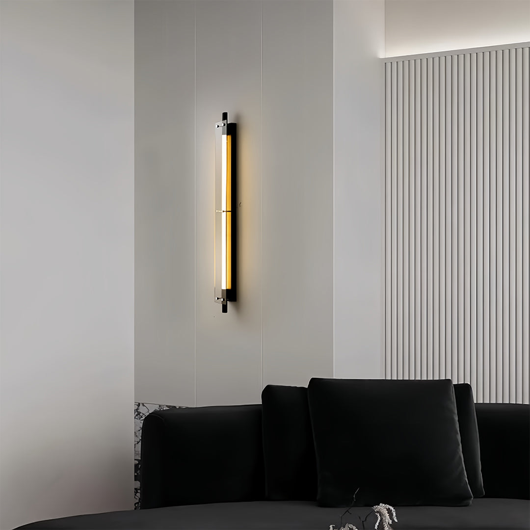 LED Wall Strip Lights Black for Hallways Up-Down Linear Lamp