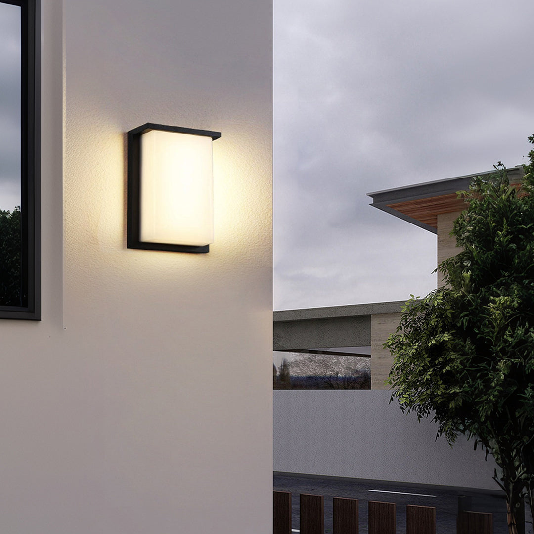 LED Rectangular Outdoor Sconce Waterproof Die-Cast Aluminum