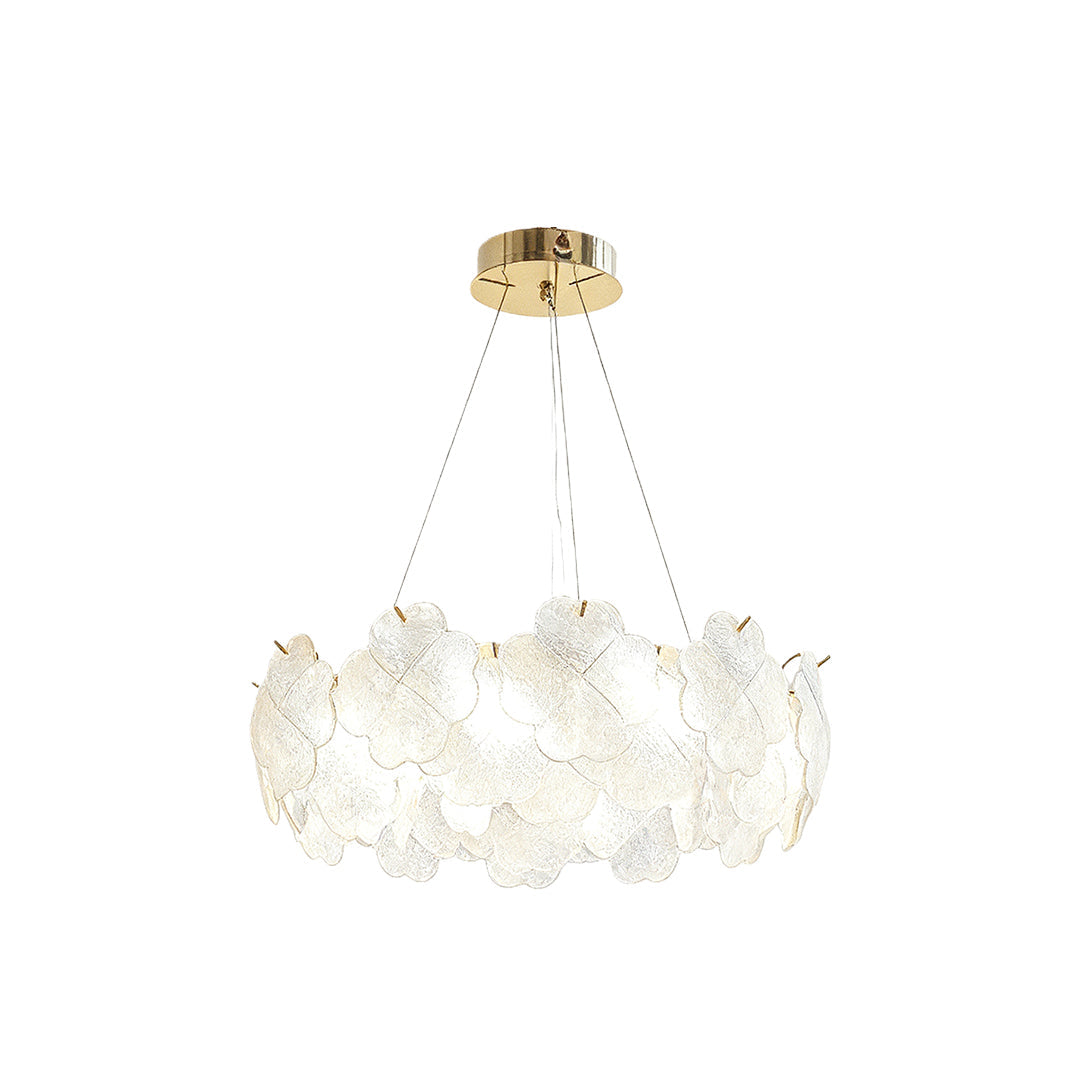 Artistic Glass Chandeliers French Flower Ceiling Lights