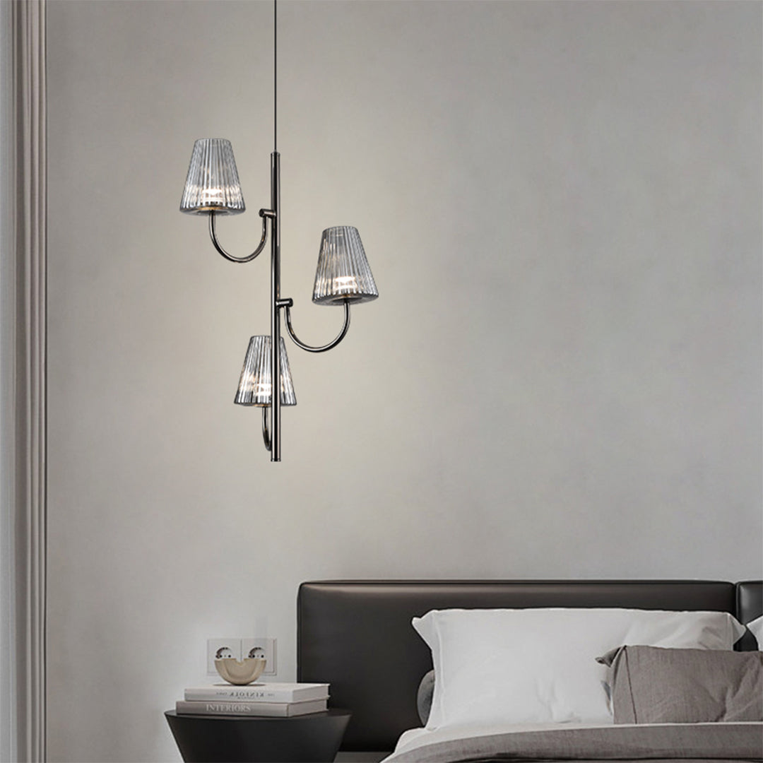 Minimalist Pendant Light American Modern Black LED