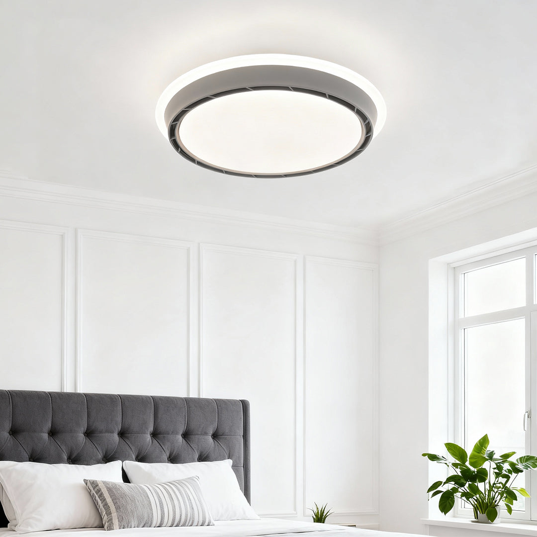 Ceiling Light with Hidden Fan French Retro Hardware Dimmable Fan Lamp