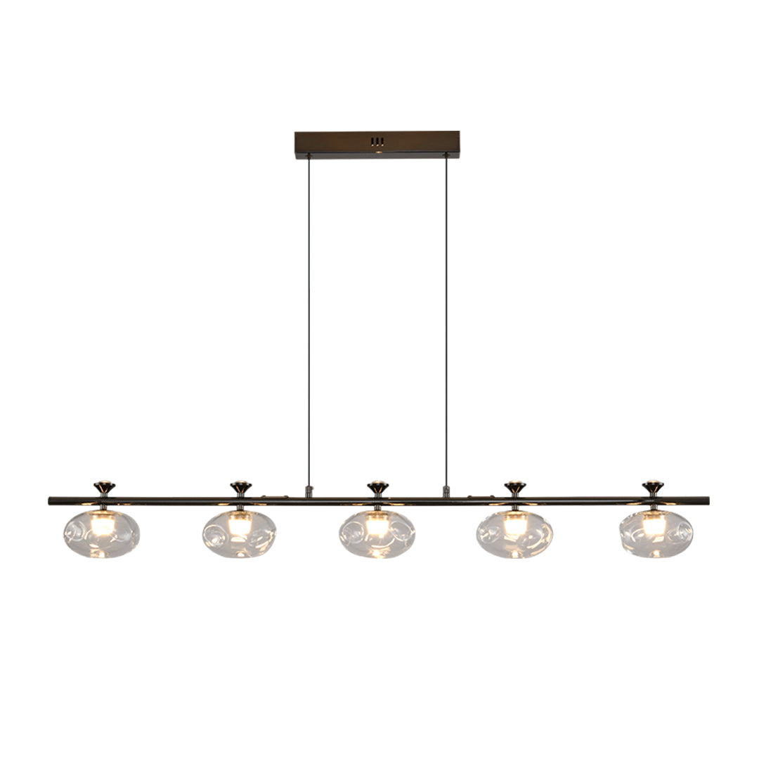 Linear Glass Chandelier Modern Minimalist