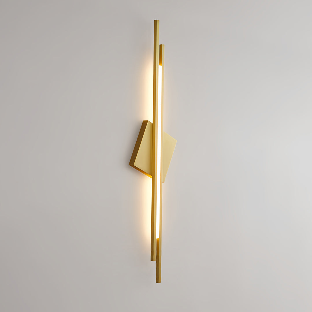 Linear Wall Light Geometric Diamond Accent Sculptural Wall Sconce