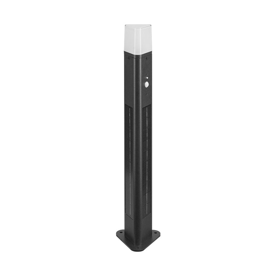 Motion Sensor Black Exterior Bollard Lighting Solar Path Lights