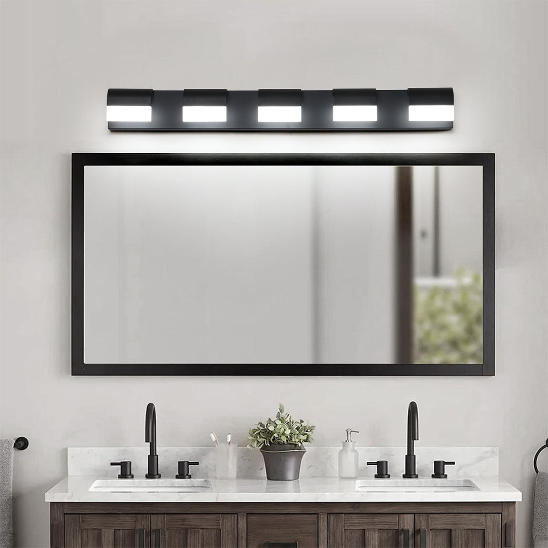 Black Vanity Lighting for Bathroom Makeup Mirror Light