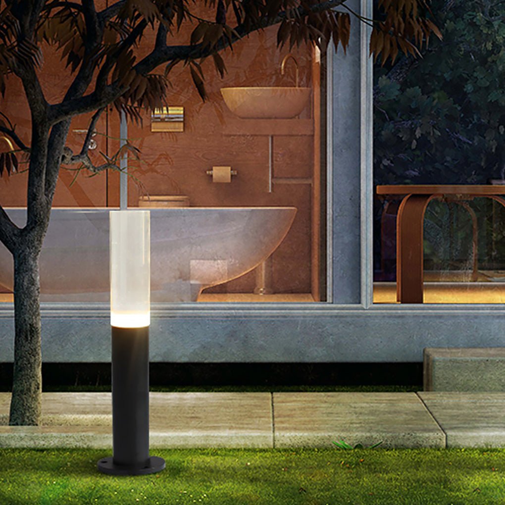 Modern Bollard Lighting Minimalist Acrylic Waterproof Light