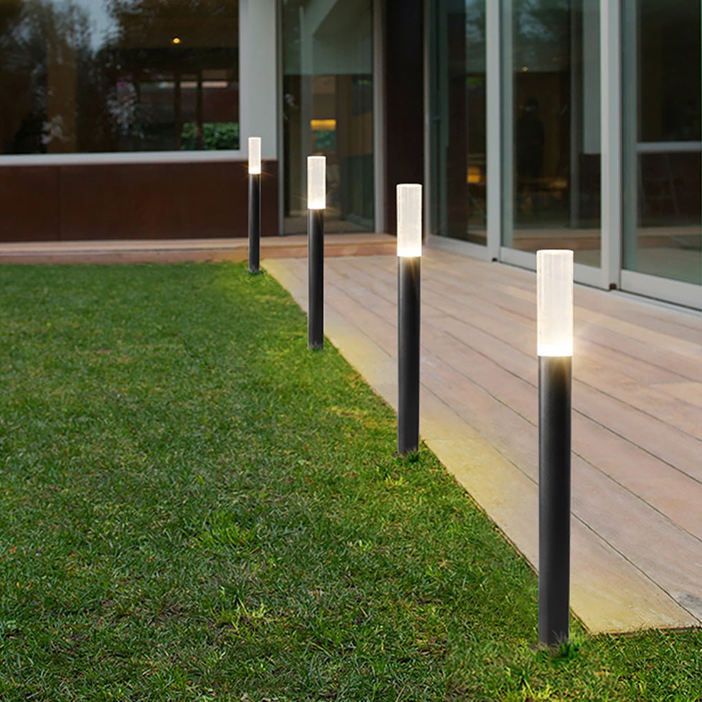 Modern Bollard Lighting Minimalist Acrylic Waterproof Light