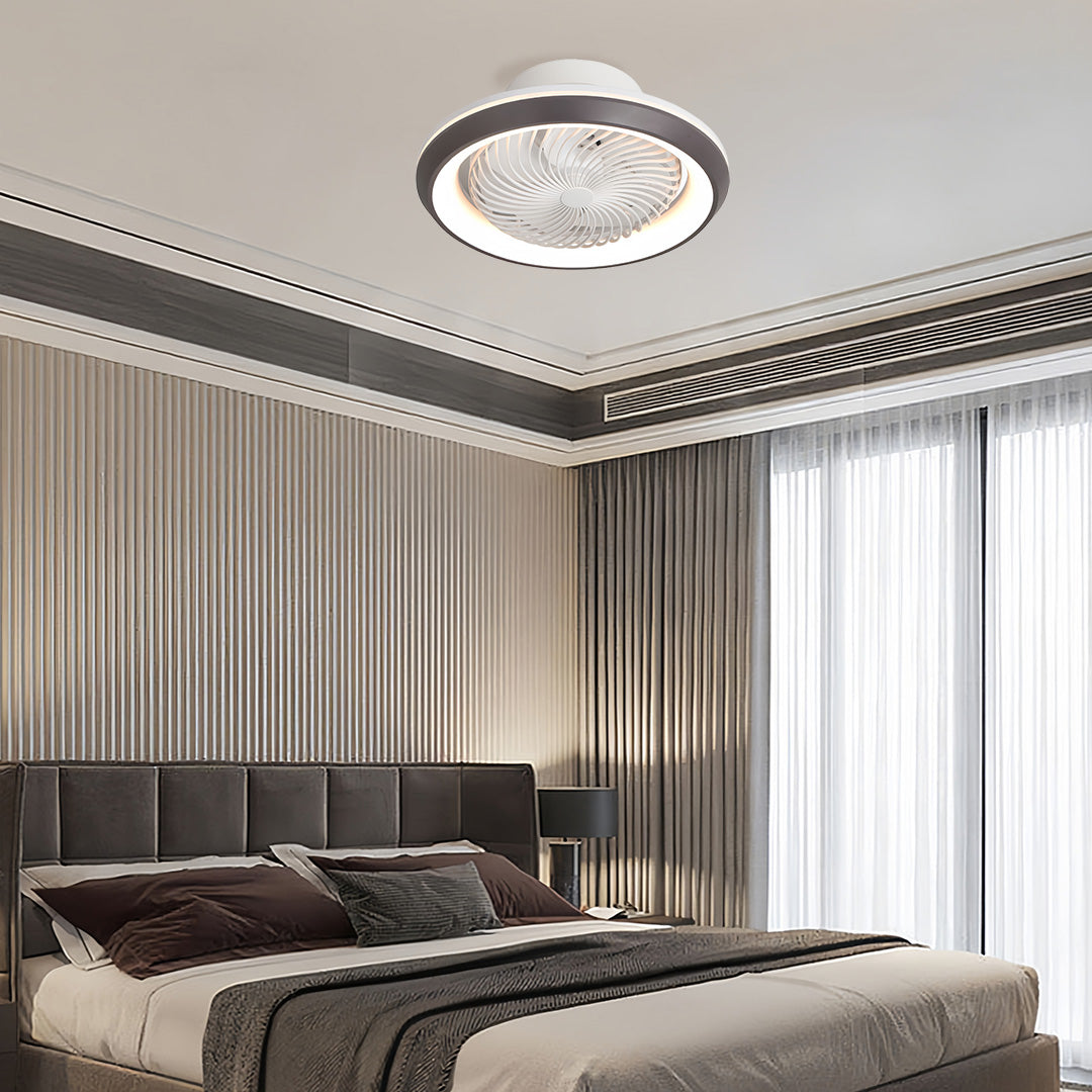 Modern Ceiling Fan with Lights Remote 3-Color Dimmable LED Ceiling Fan