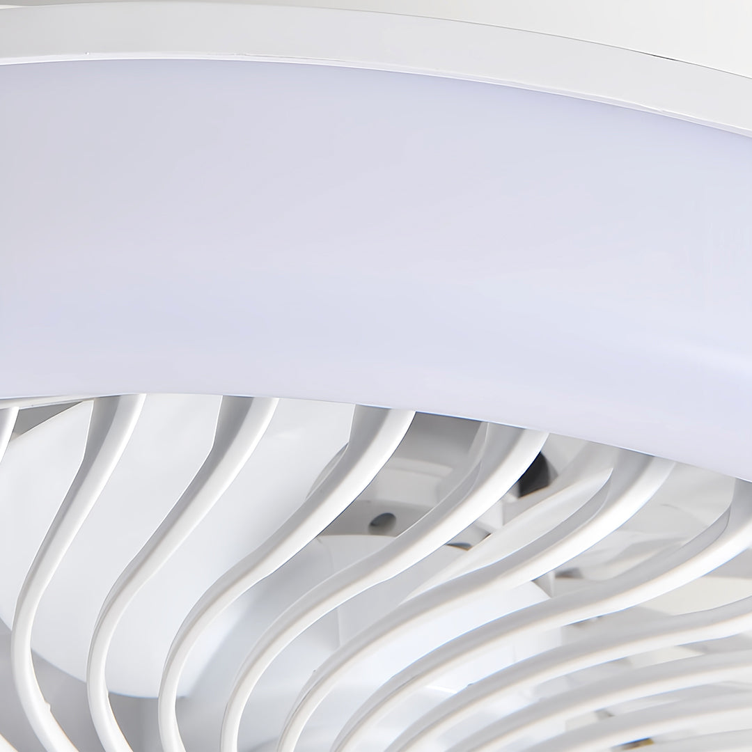 Modern Ceiling Fan with Lights Remote 3-Color Dimmable LED Ceiling Fan