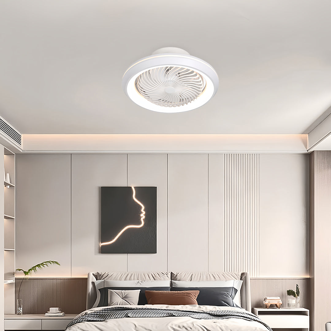 Modern Ceiling Fan with Lights Remote 3-Color Dimmable LED Ceiling Fan