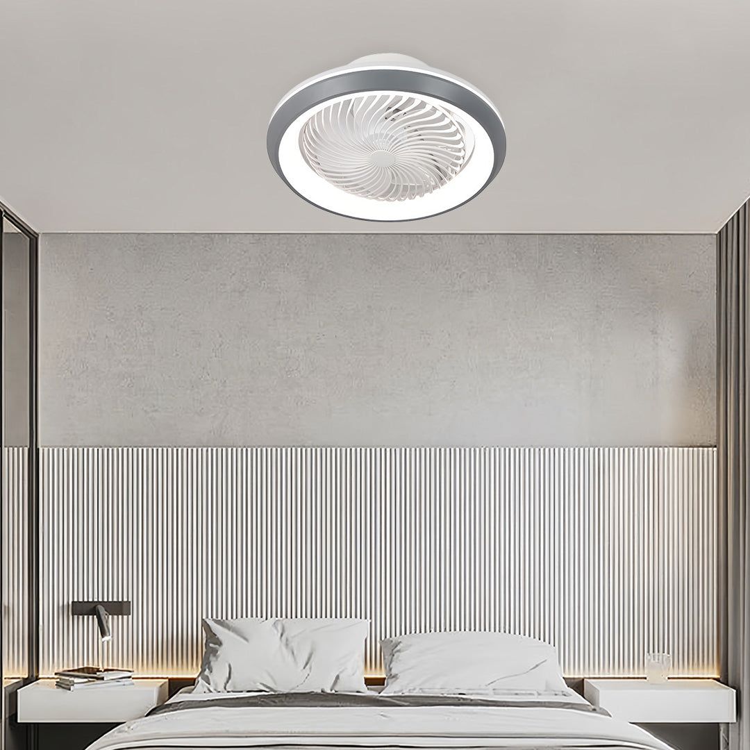 Modern Ceiling Fan with Lights Remote 3-Color Dimmable LED Ceiling Fan