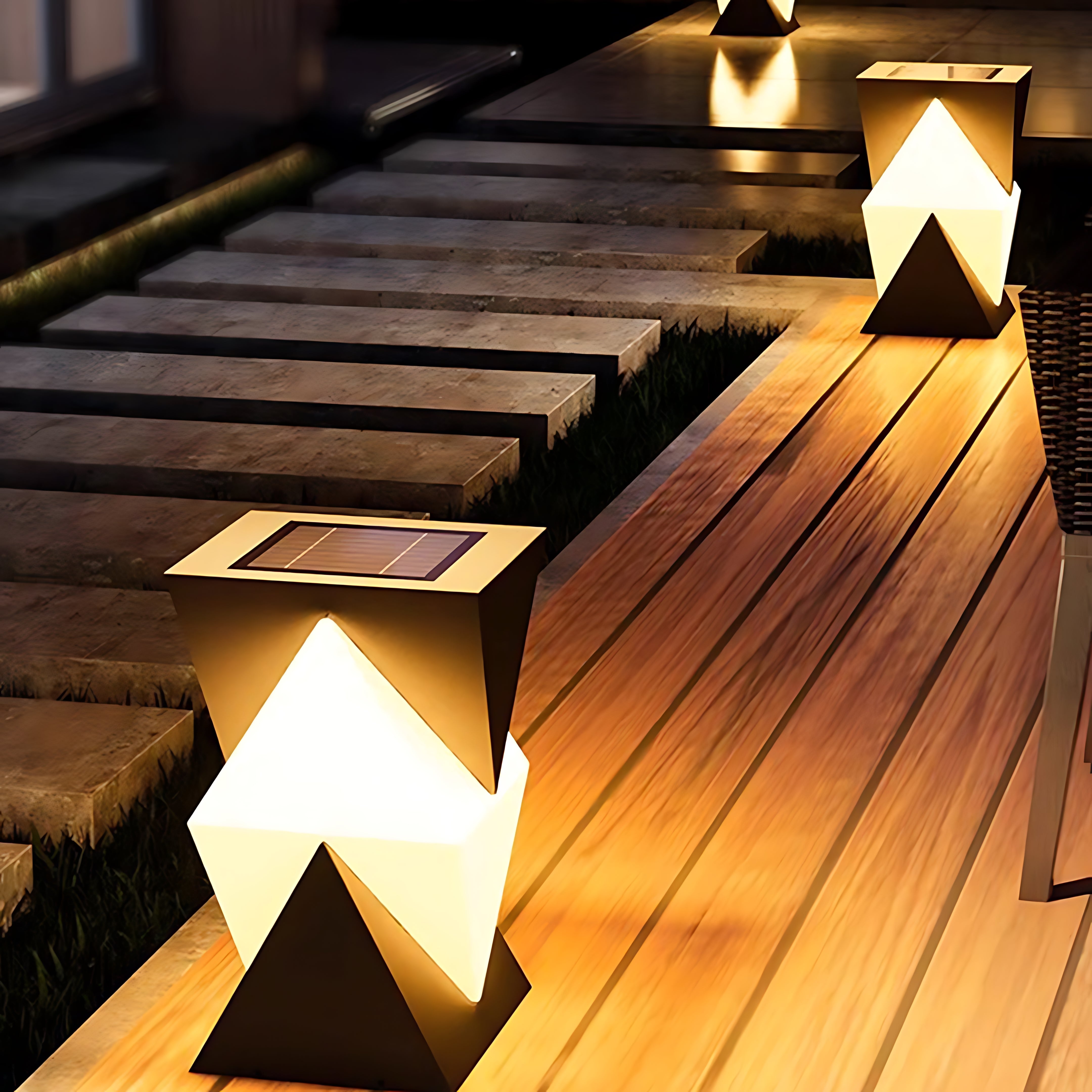 Special Shaped Pillar Light Modern Style Waterproof LED Post Light
