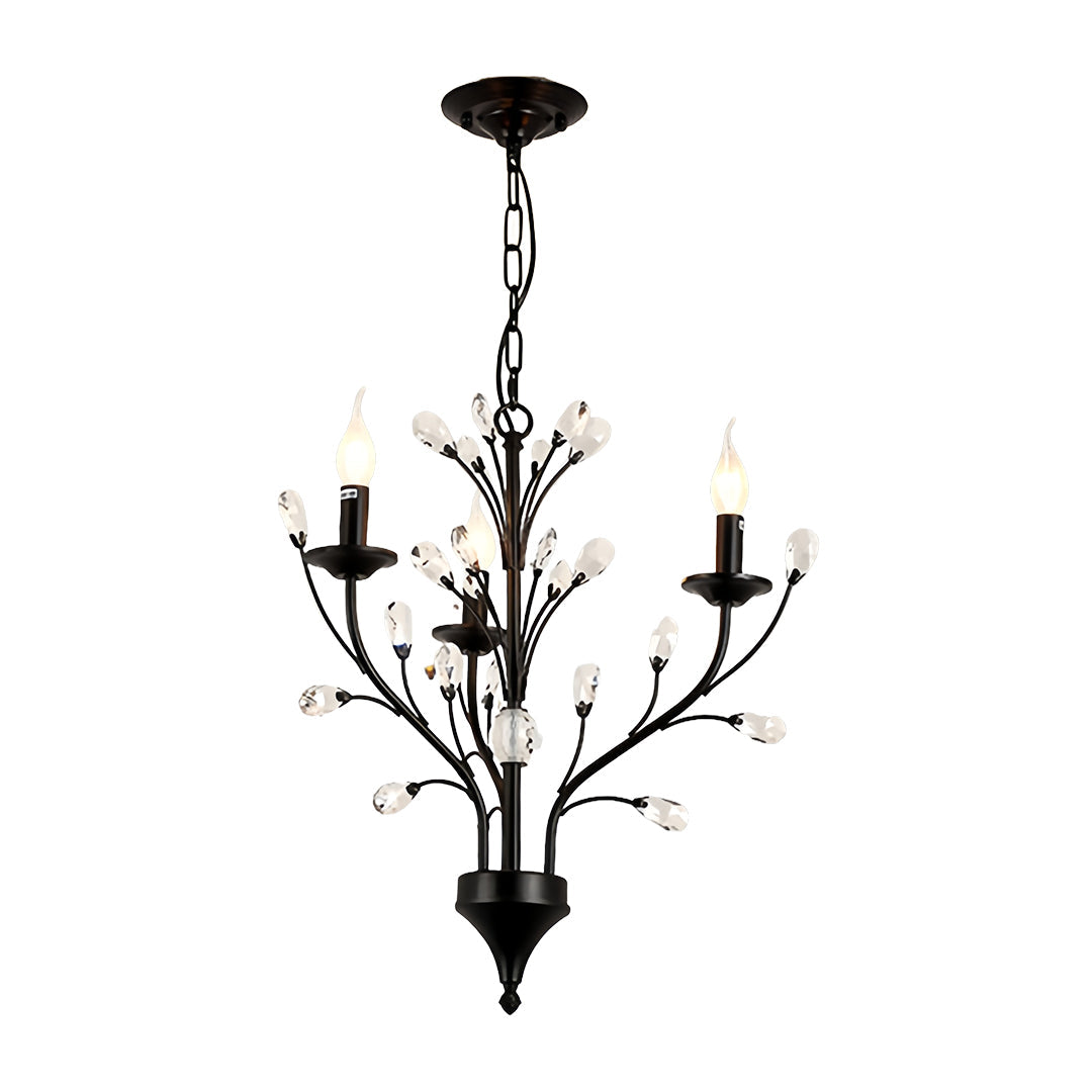 Contemporary Candle Chandelier LED Candelabra Bulbs Ceiling Light