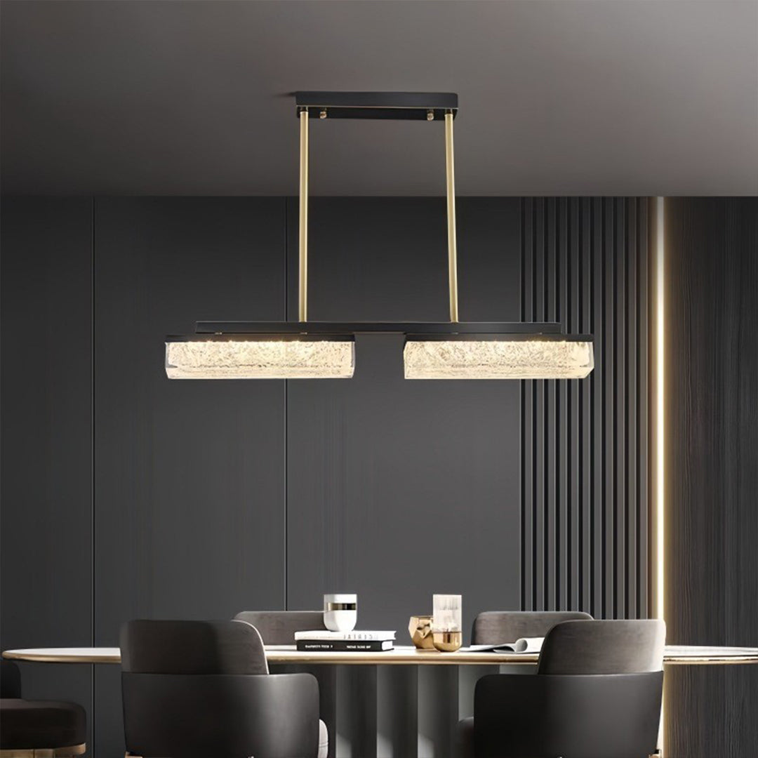 Copper Pendant Lights For Kitchen Island Linear Three-Temperature Ceiling Light