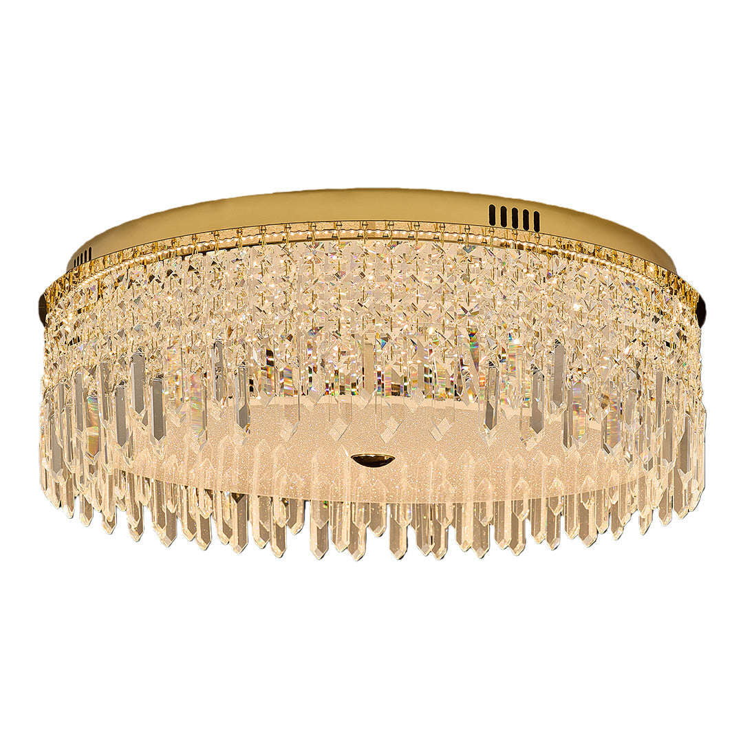 Crystal Ceiling Lights Flush Mount Luxury Metal Light