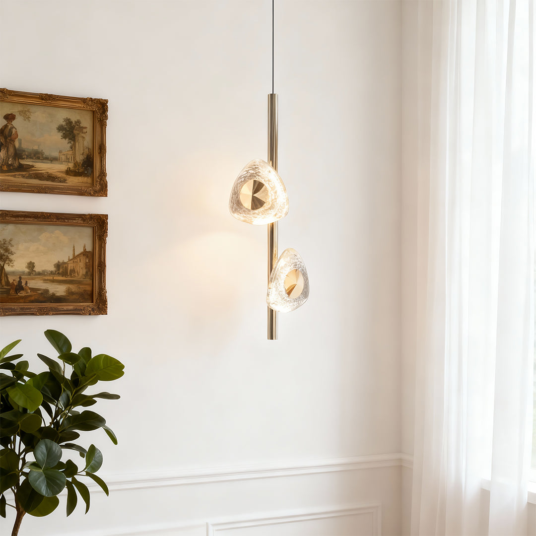 Modern Crystal Pendant Light Luxury Aluminum Ceiling Light