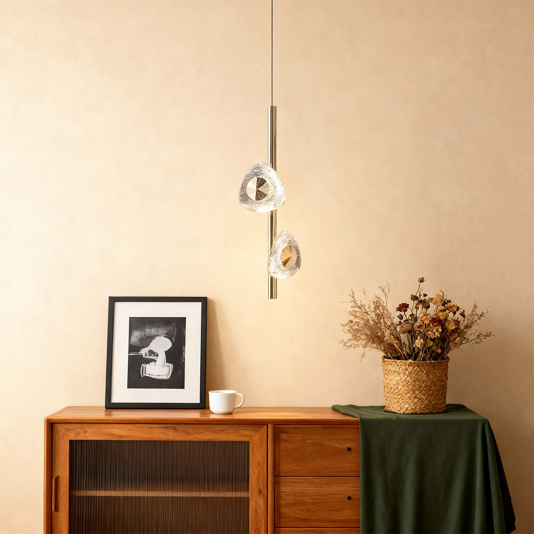 Modern Crystal Pendant Light Luxury Aluminum Ceiling Light