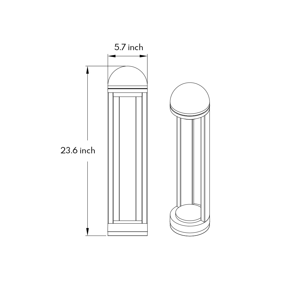 Outdoor Garden Bollard Lights Modern Art Yard Lights