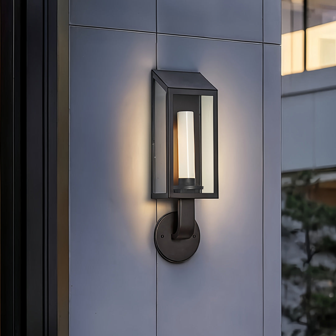 Outdoor Wall Mount Light Fixture Waterproof Metal Frame Light