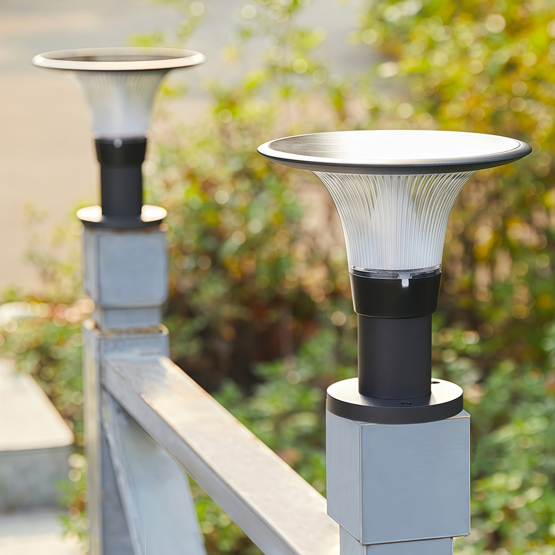 Fence Post Cap Lights Solar Outdoor Waterproof Light